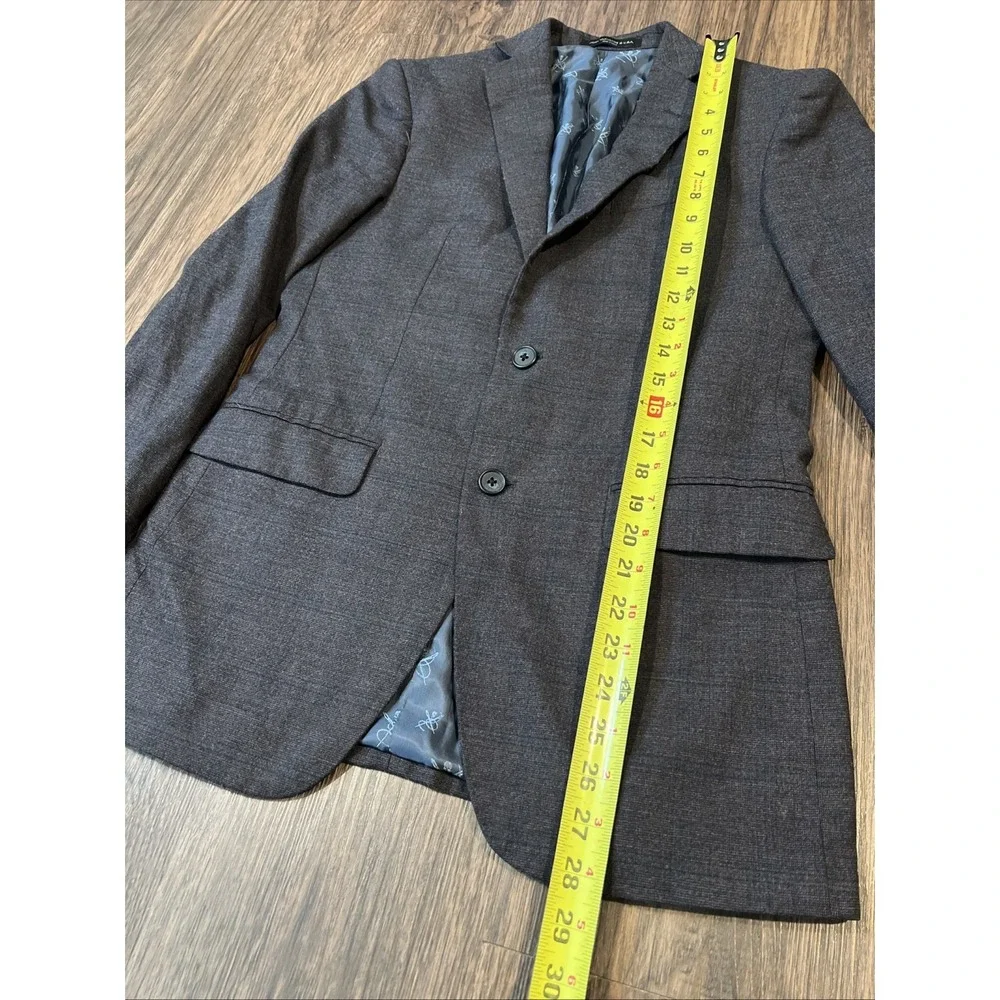 John Varvatos Sport Coat Blazer Jacket Signature Skull Size 36R  Plaid